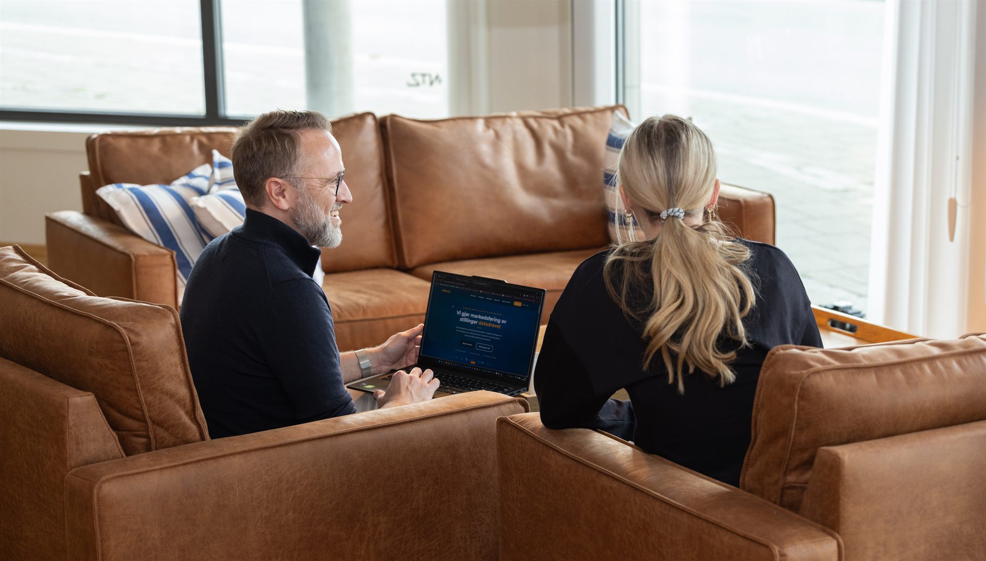 M&oslash;te p&aring; kontoret hos Frantz i Bod&oslash;