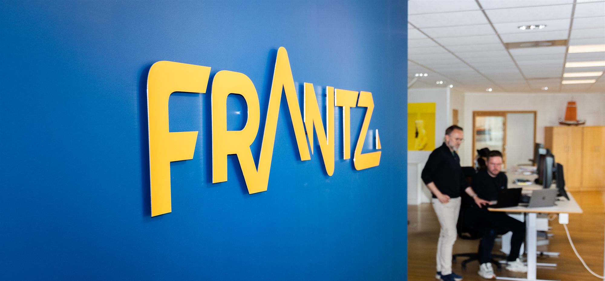 Frantz-skiltet ved kontoret i Bod&oslash;