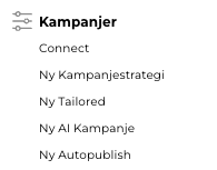 Skjermbilde av Connect-seksjonen